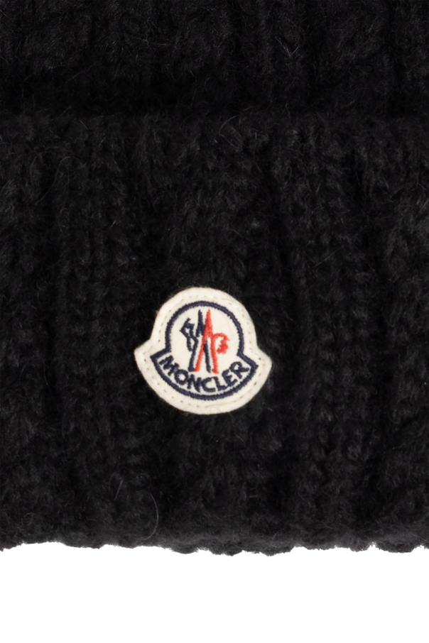 Moncler Cap with logo patch