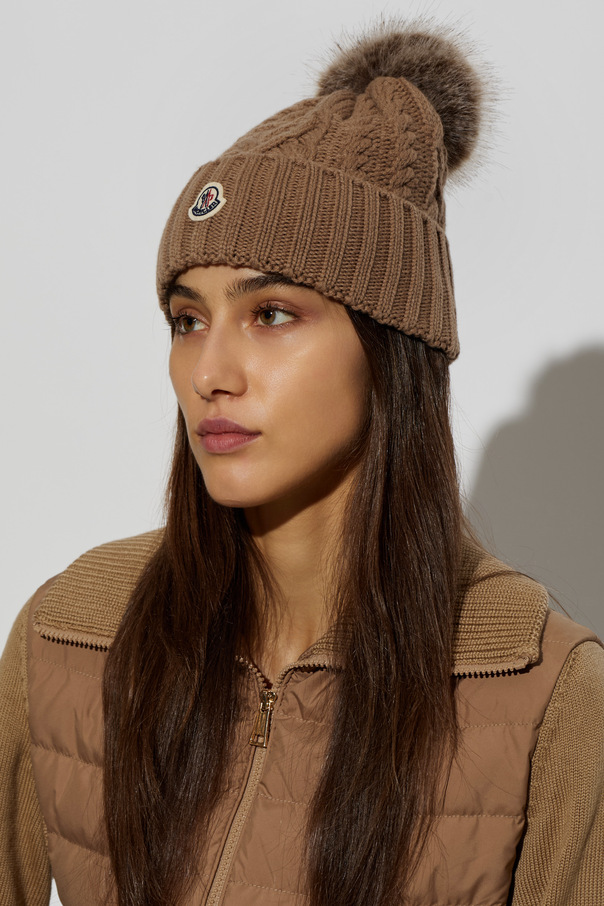Moncler Cap with logo patch