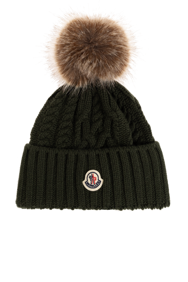 Cap with logo patch od Moncler