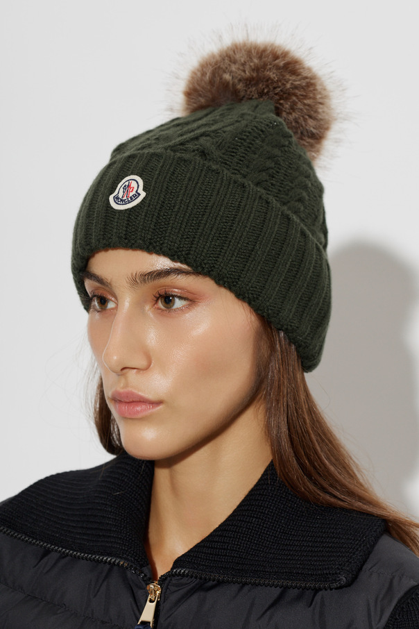 Moncler Cap with logo patch