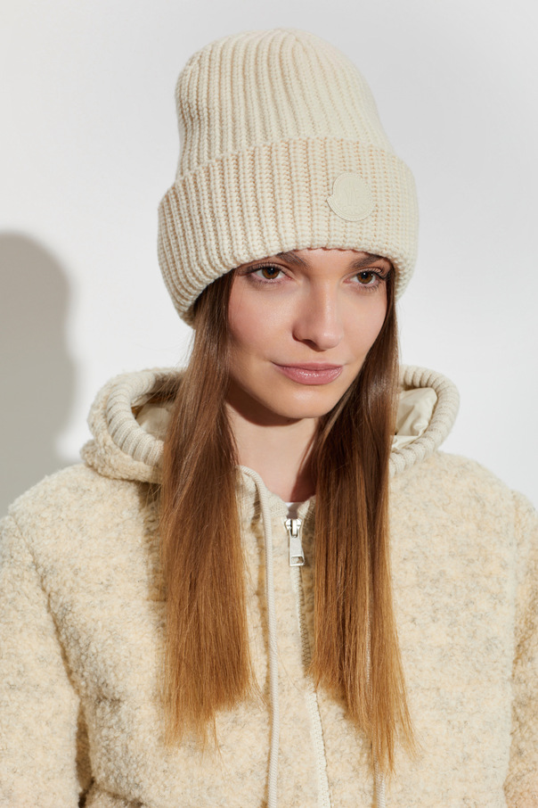 Moncler Wool beanie with logo