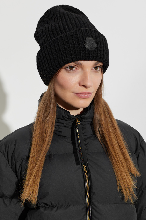 Moncler Wollmütze mit Logo