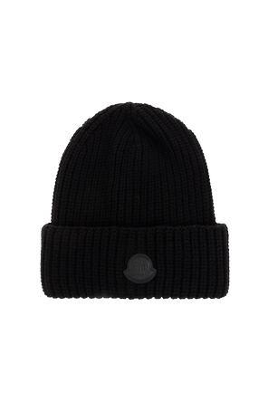 Wool beanie with logo