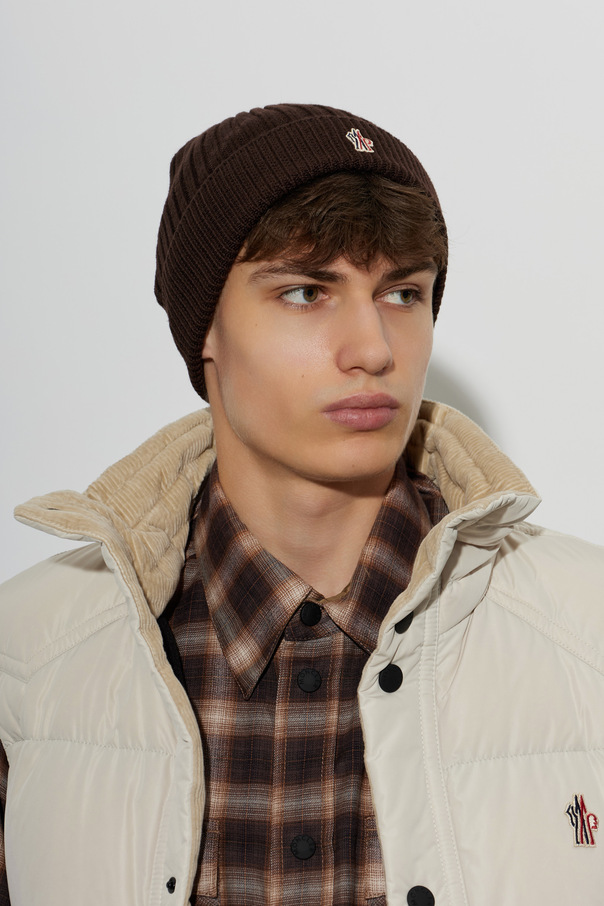 Moncler Grenoble Căciulă MONCLER GRENOBLE APRÈS-SKI maro din lână