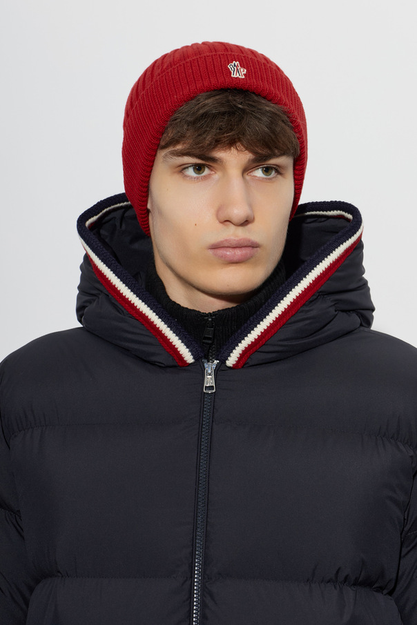 Moncler Grenoble MONCLER GRENOBLE APRÈS-SKI gorro de punto clásico en lana roja