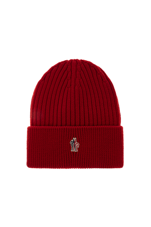 MONCLER GRENOBLE APRÈS-SKI луксозна плетена шапка
beanie от вълна, червена