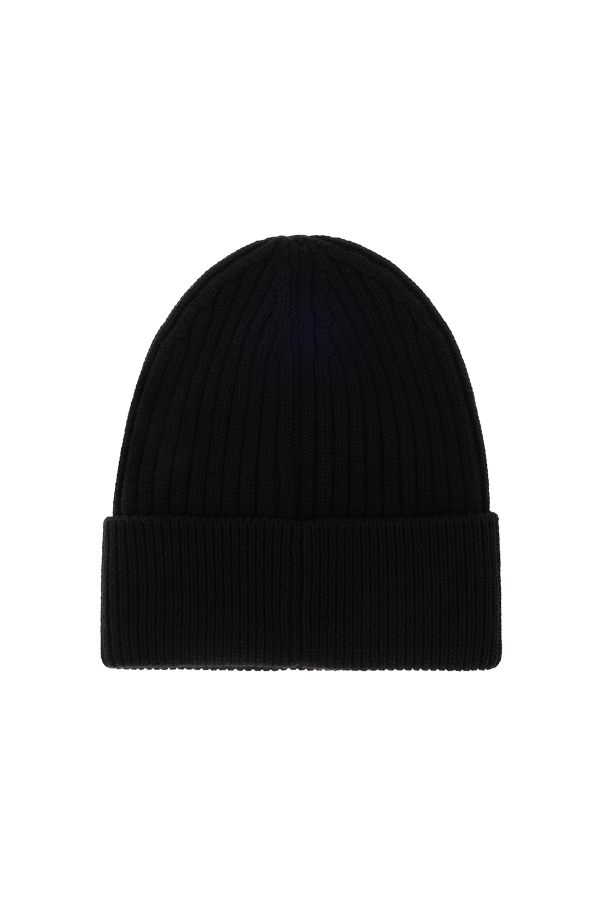 Moncler Grenoble Moncler Grenoble Après-Ski Black Ribbed Beanie