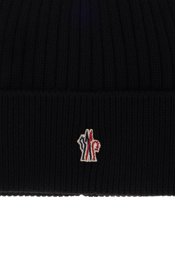 Moncler Grenoble Moncler Grenoble Après-Ski Black Ribbed Beanie