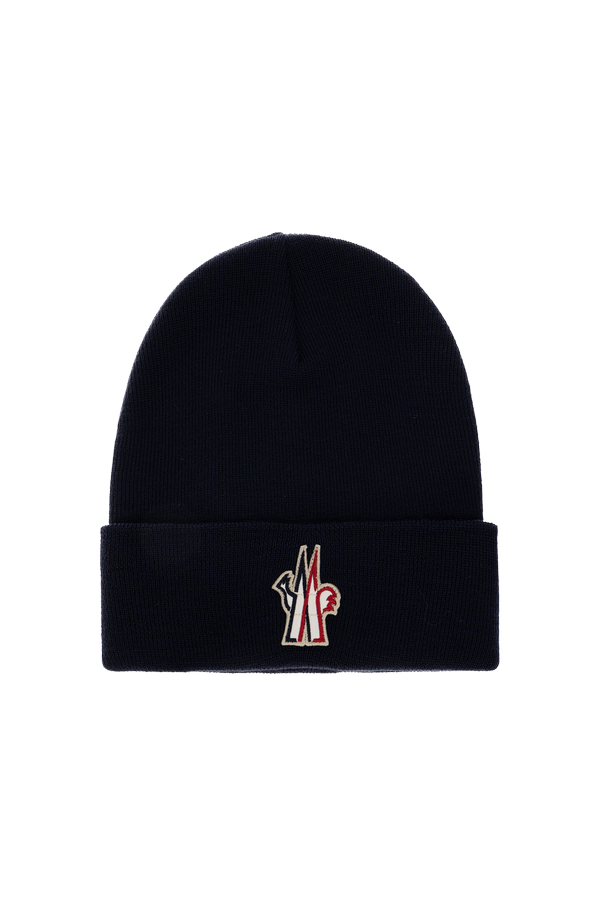 MONCLER GRENOBLE APRÈS-SKI Navy Beanie od Moncler Grenoble