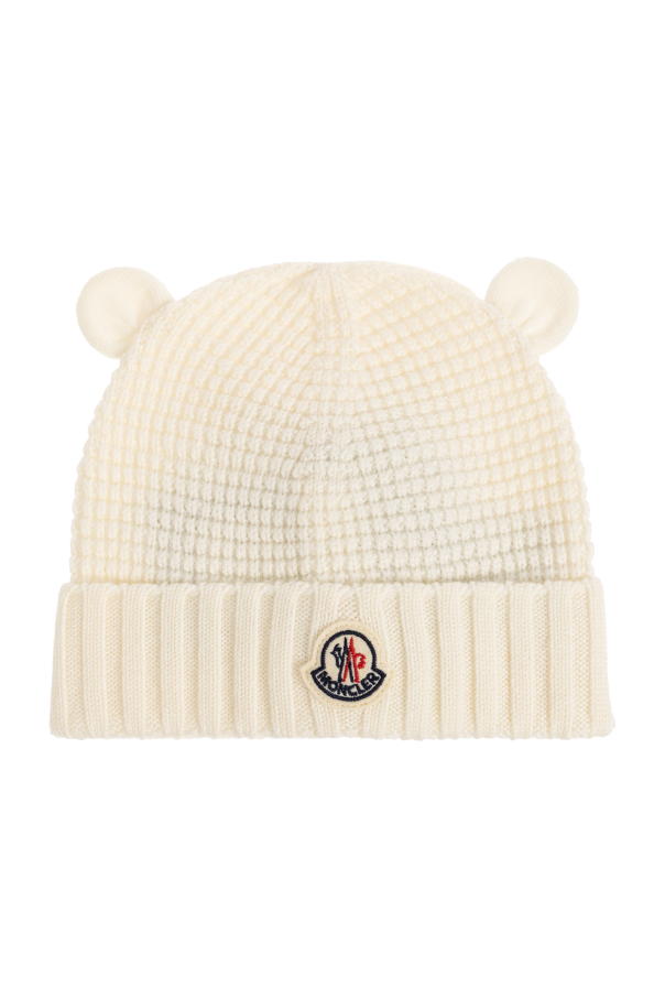 Wool beanie with logo od Moncler Enfant