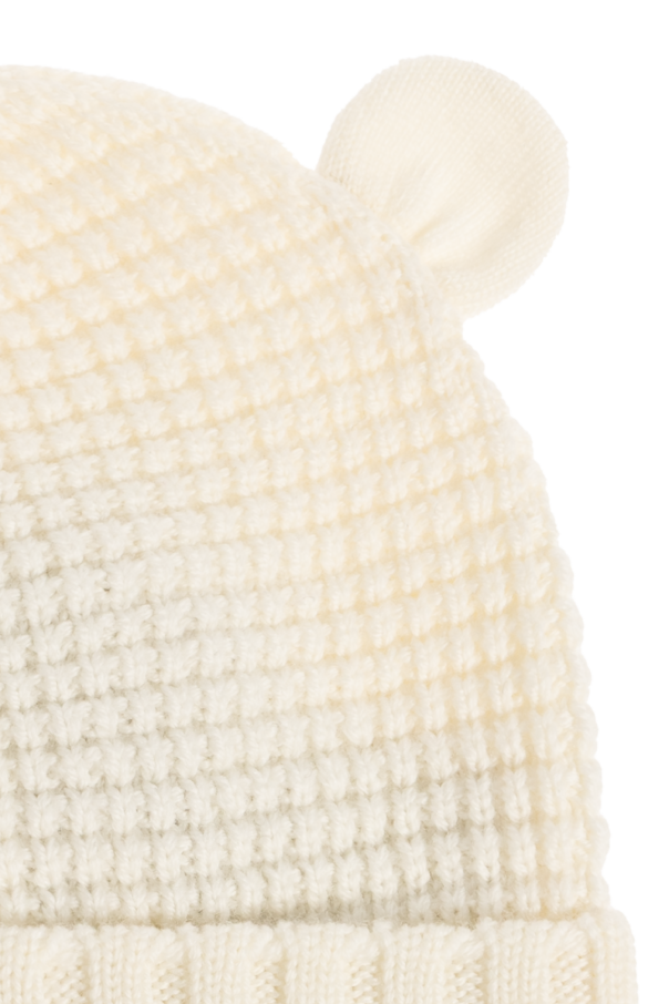 Moncler Enfant Wool beanie with logo