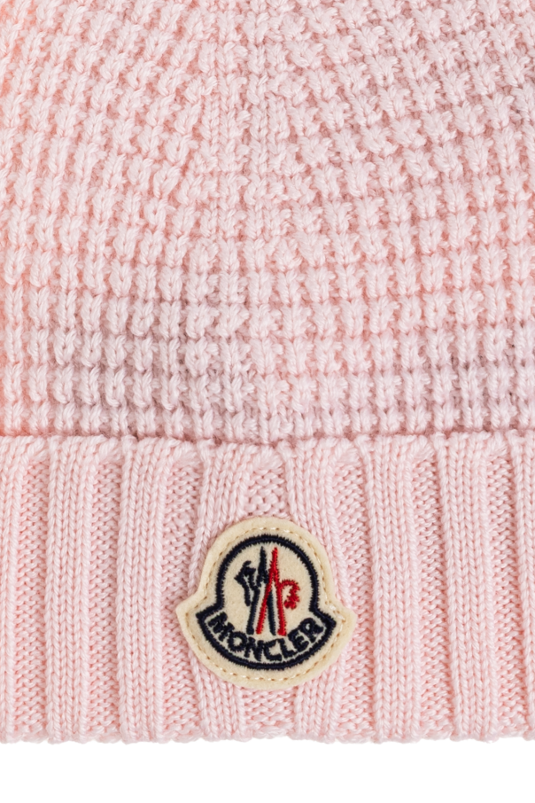 Moncler Enfant Wool beanie with logo