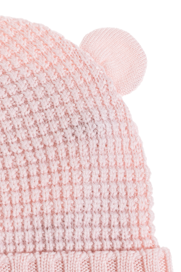 Moncler Enfant Wool beanie with logo