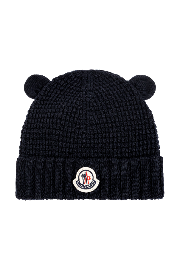 Wool beanie with logo od Moncler Enfant