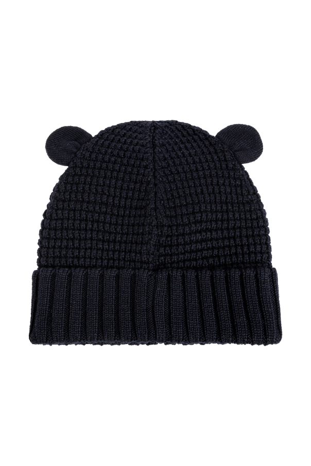 Moncler Enfant Wool beanie with logo