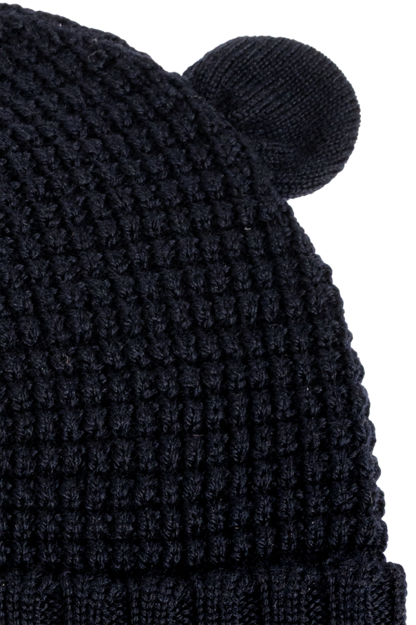 Moncler Enfant Wool beanie with logo