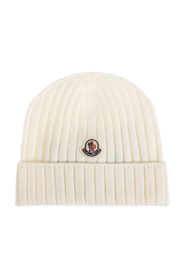 Wool beanie with logo od Moncler Enfant