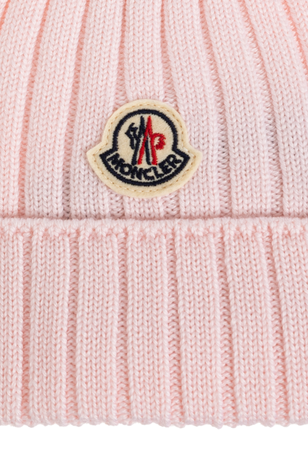 Moncler Enfant Wool beanie with logo