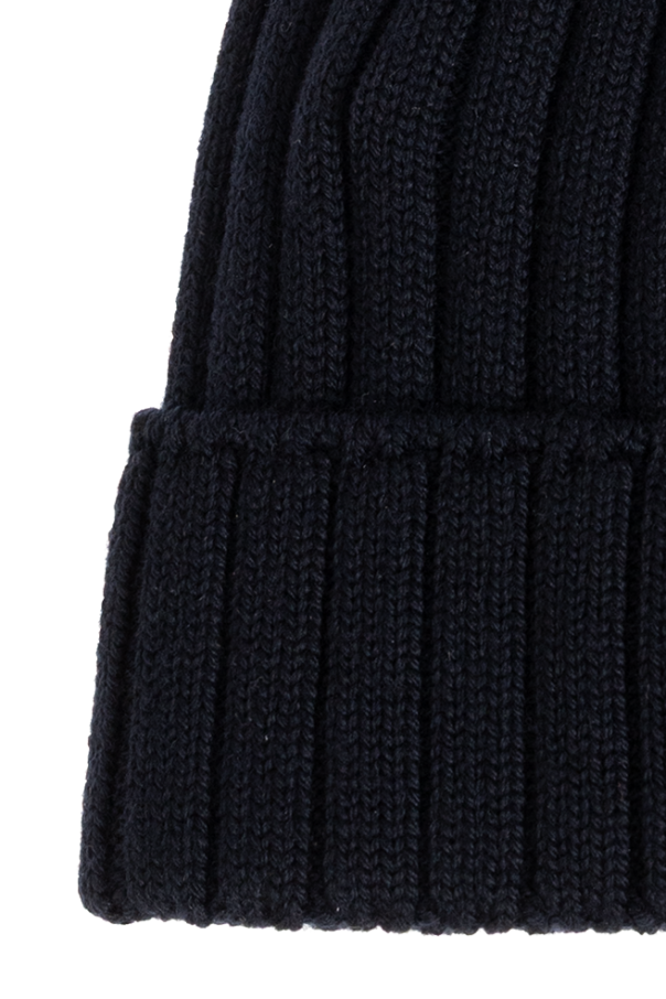 Moncler Enfant Wool beanie with logo