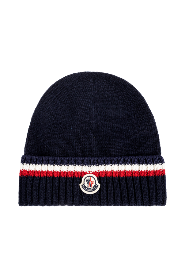 Wool beanie with logo od Moncler Enfant
