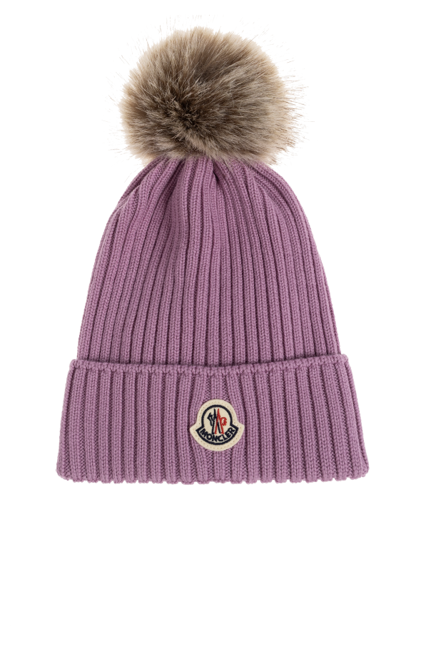 Wool beanie with logo od Moncler Enfant