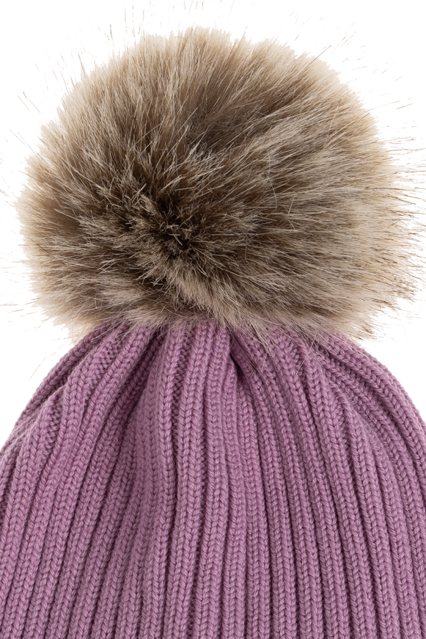Moncler Enfant Wool beanie with logo