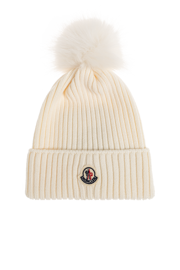 Wool beanie with logo od Moncler Enfant