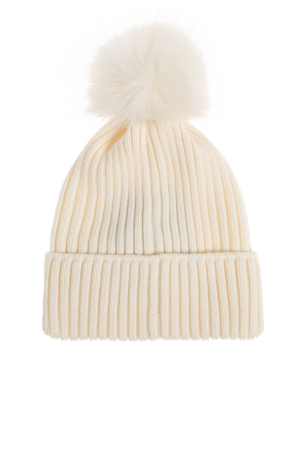 Moncler Enfant Wool beanie with logo