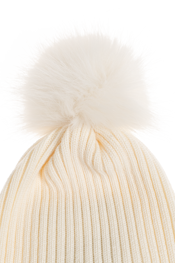 Moncler Enfant Wool beanie with logo
