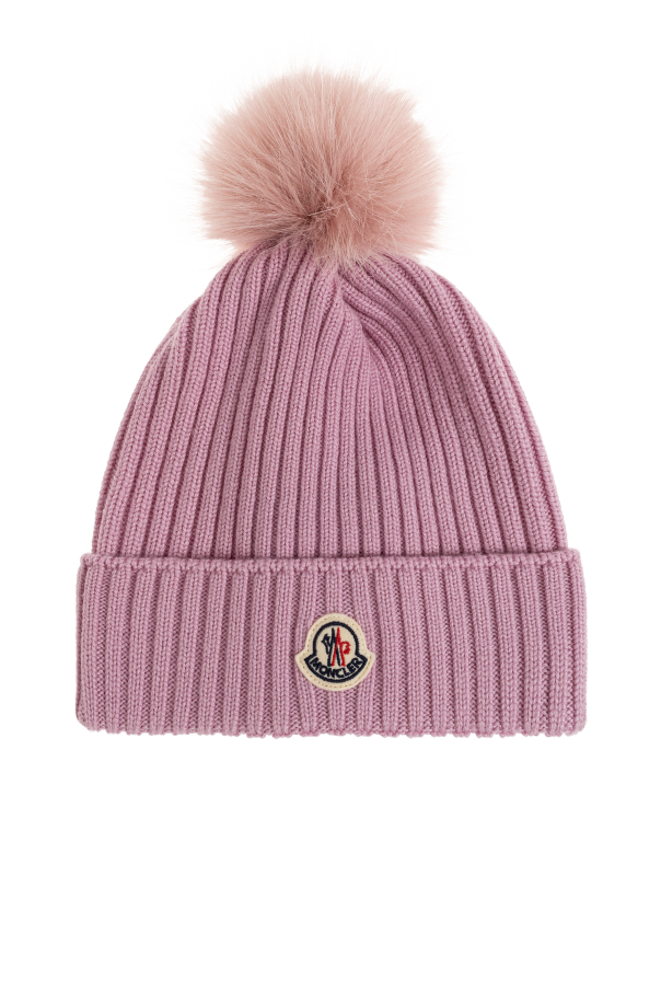 Wool beanie with logo od Moncler Enfant