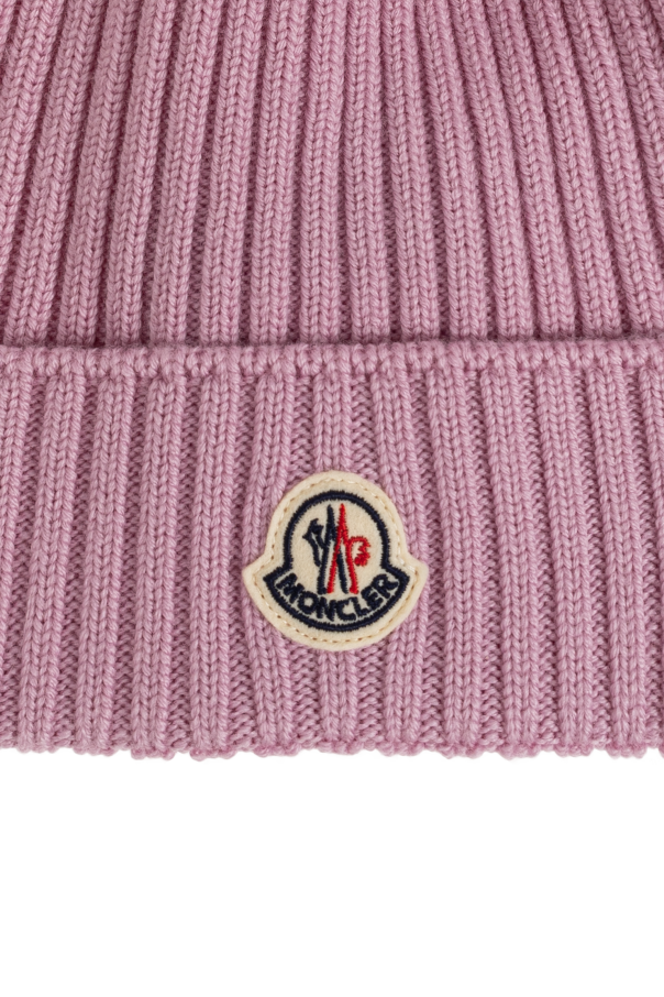Moncler Enfant Wool beanie with logo