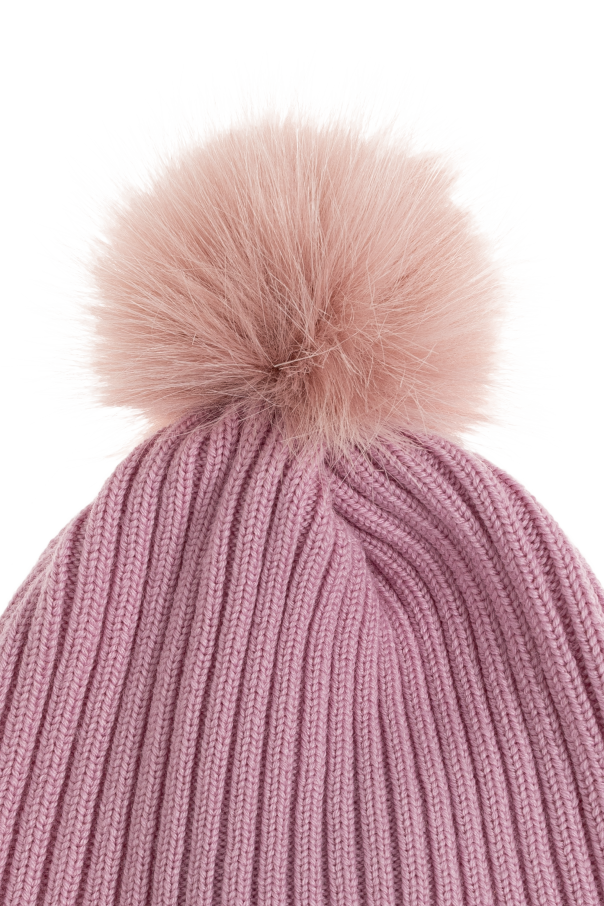 Moncler Enfant Wool beanie with logo