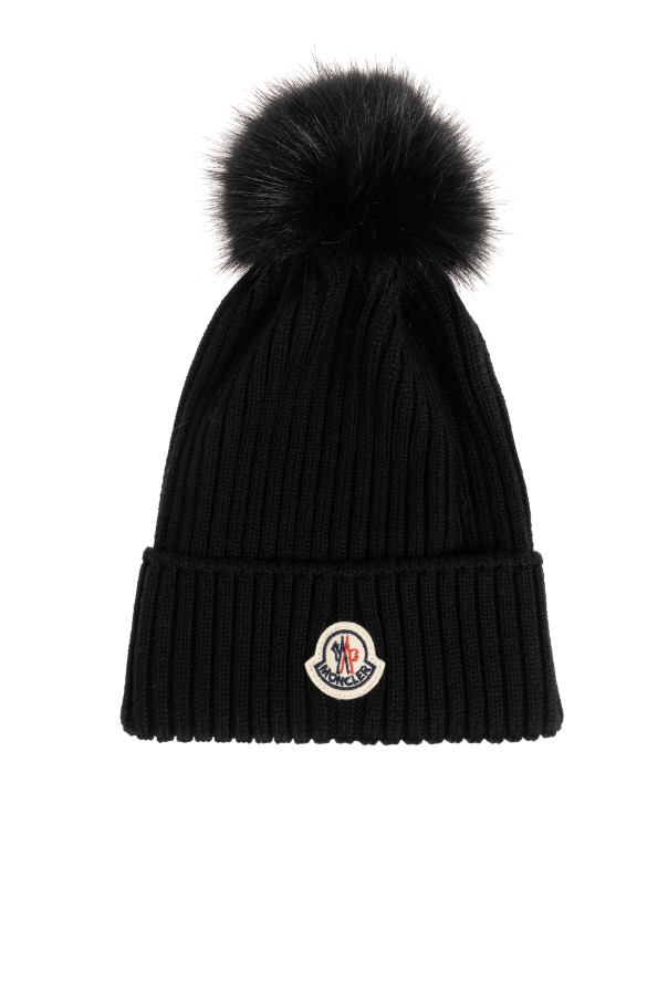 Wool beanie with logo od Moncler Enfant
