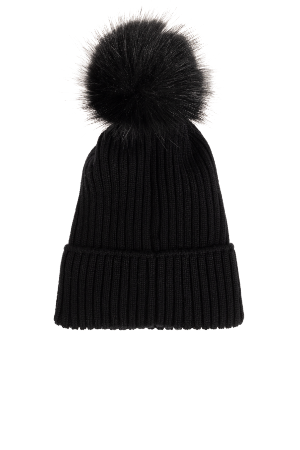 Moncler Enfant Wool beanie with logo