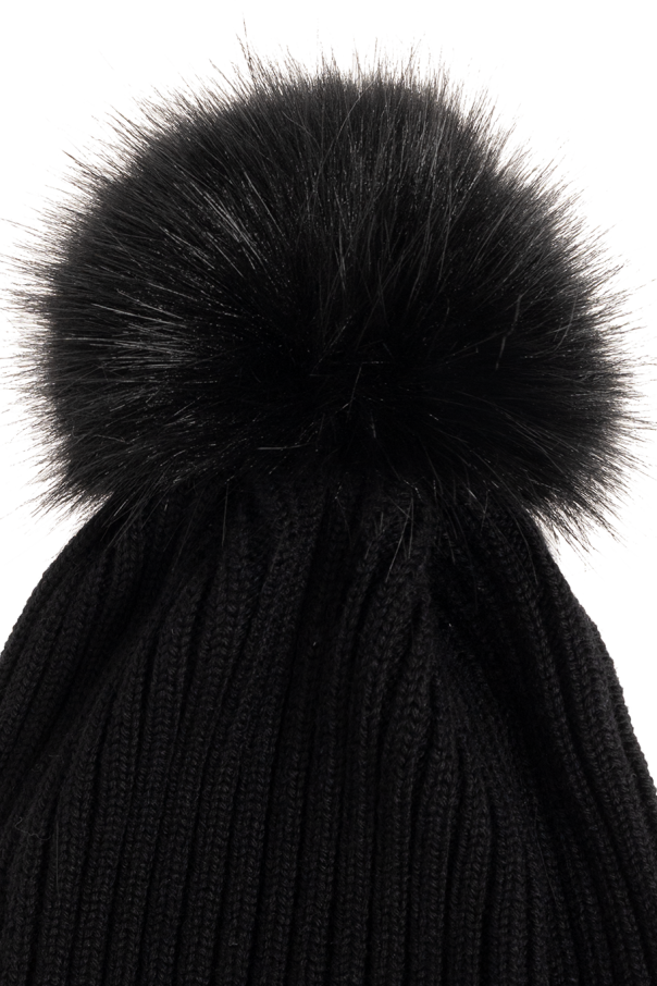 Moncler Enfant Wool beanie with logo