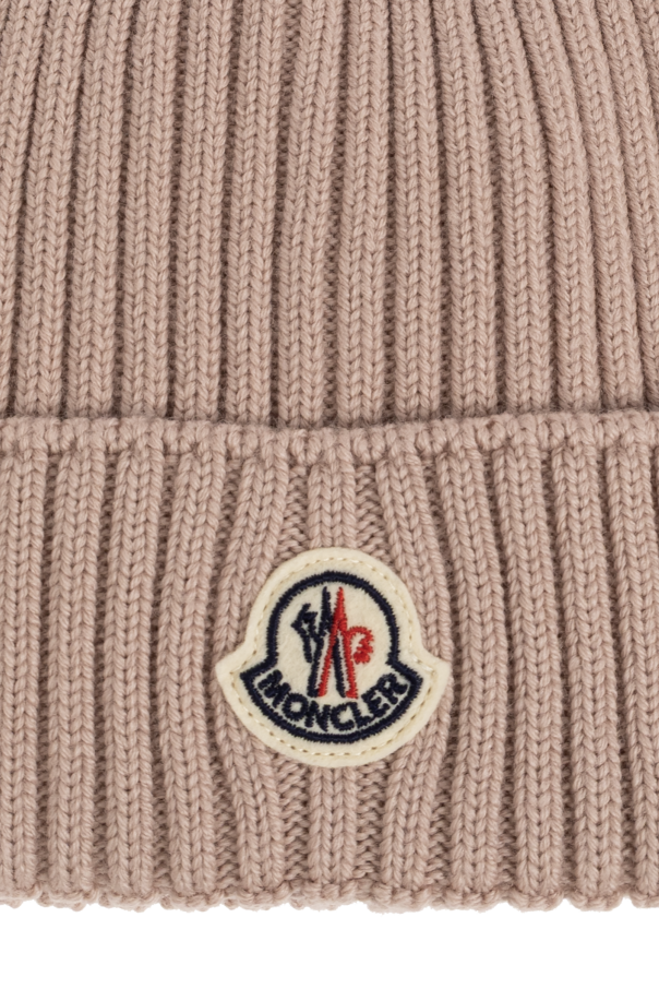 Moncler Enfant Wool beanie with logo