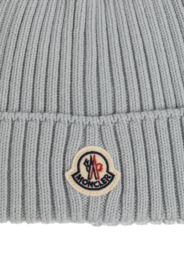Moncler Enfant Gorro de lana con logo