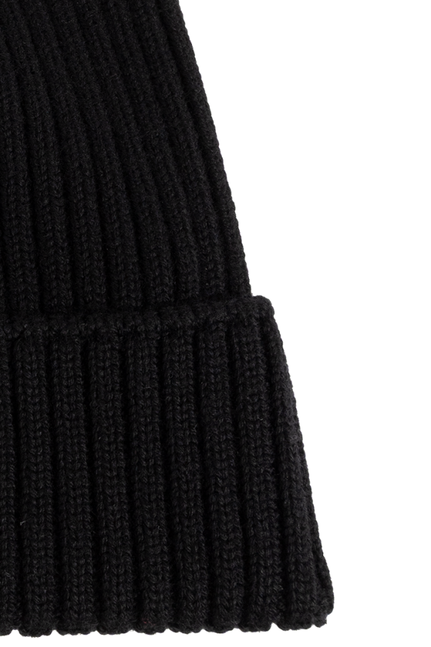 Moncler Enfant Wool beanie with logo