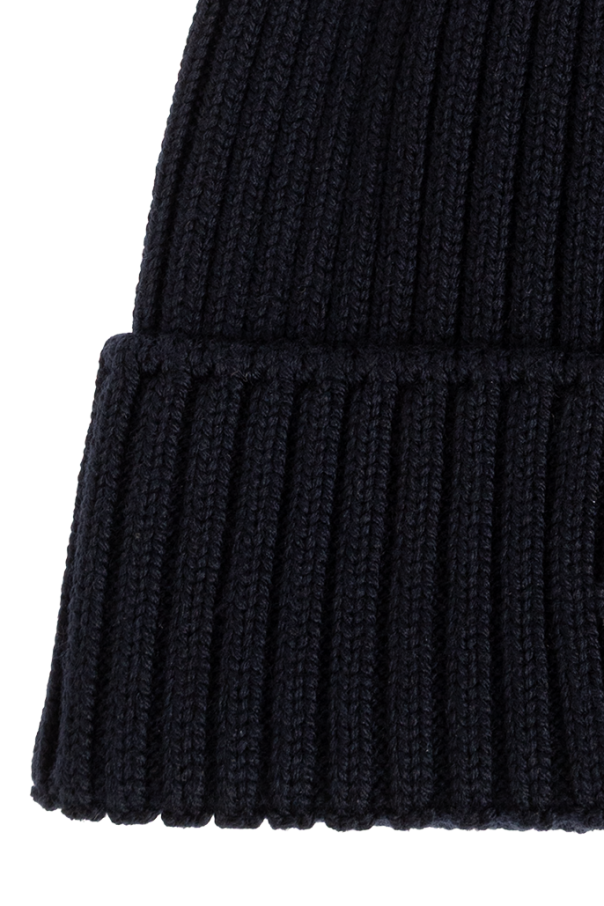 Moncler Enfant Wool beanie with logo