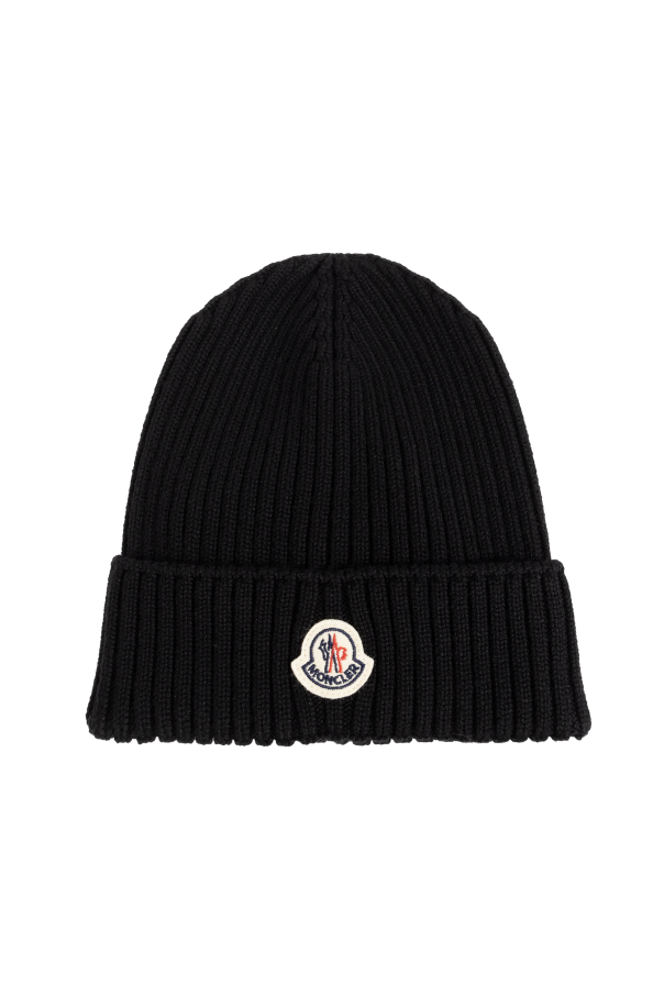 Wool beanie with logo od Moncler Enfant
