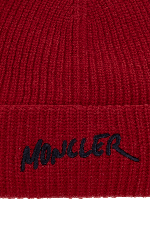 Moncler Enfant Wool beanie with logo