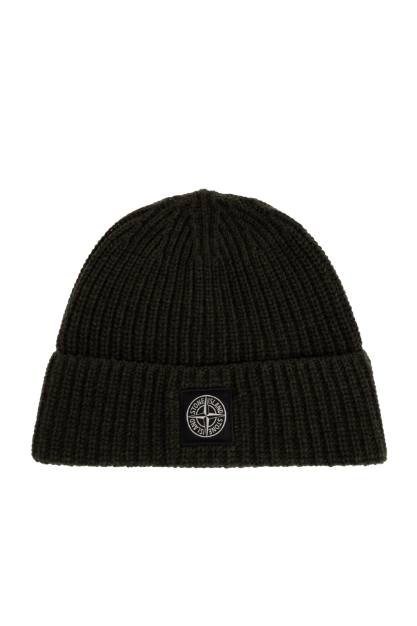 Wool beanie with patch od Stone Island