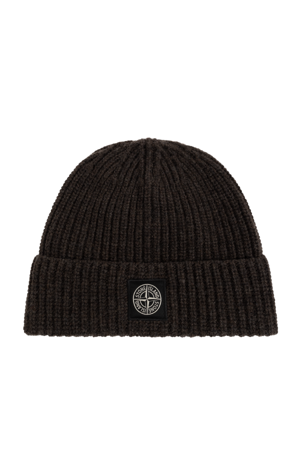 Wool beanie with patch od Stone Island