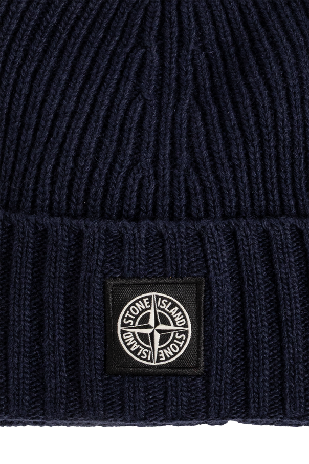 Stone Island Junior Čepice s nášivkou loga