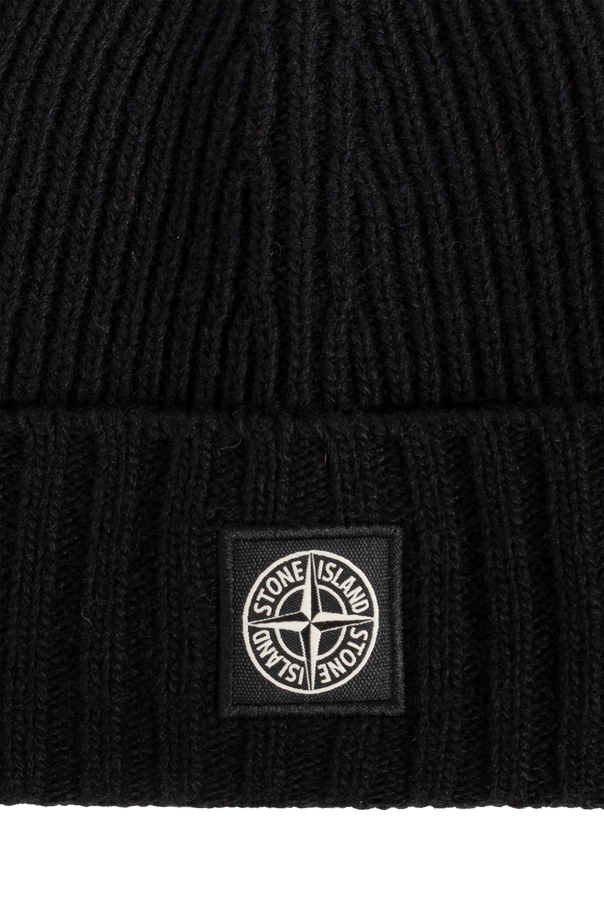 Stone Island Junior Čepice s nášivkou loga