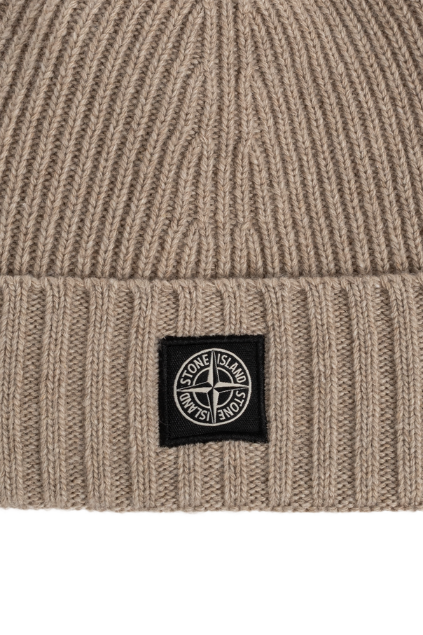 Stone Island Junior Čepice s nášivkou loga