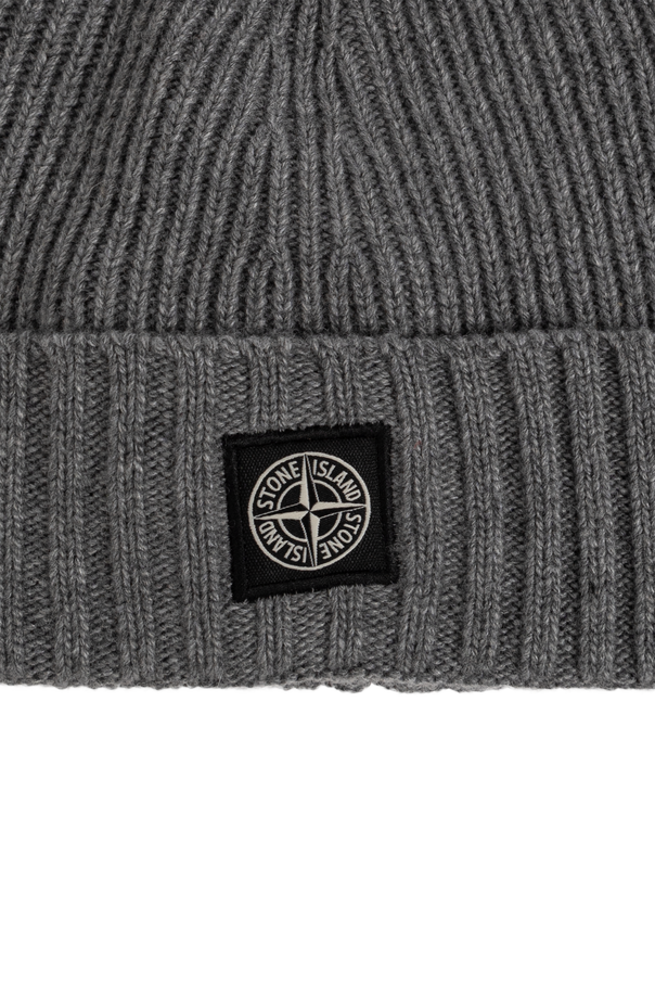 Stone Island Junior Čepice s nášivkou s logem