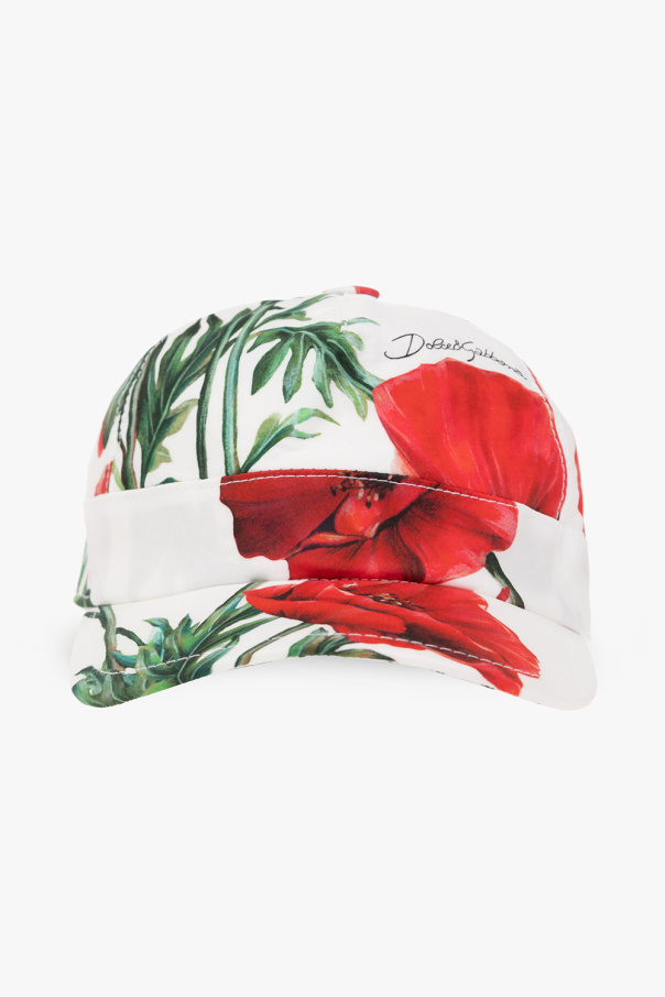 Dolce & Gabbana multi-print mini dress Baseball cap