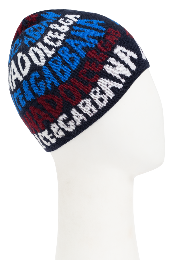 Dolce & Gabbana Kids Wool hat with logo