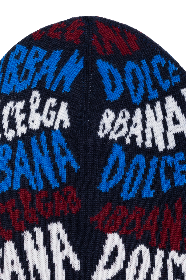 Dolce & Gabbana Kids Wełniana czapka z logo